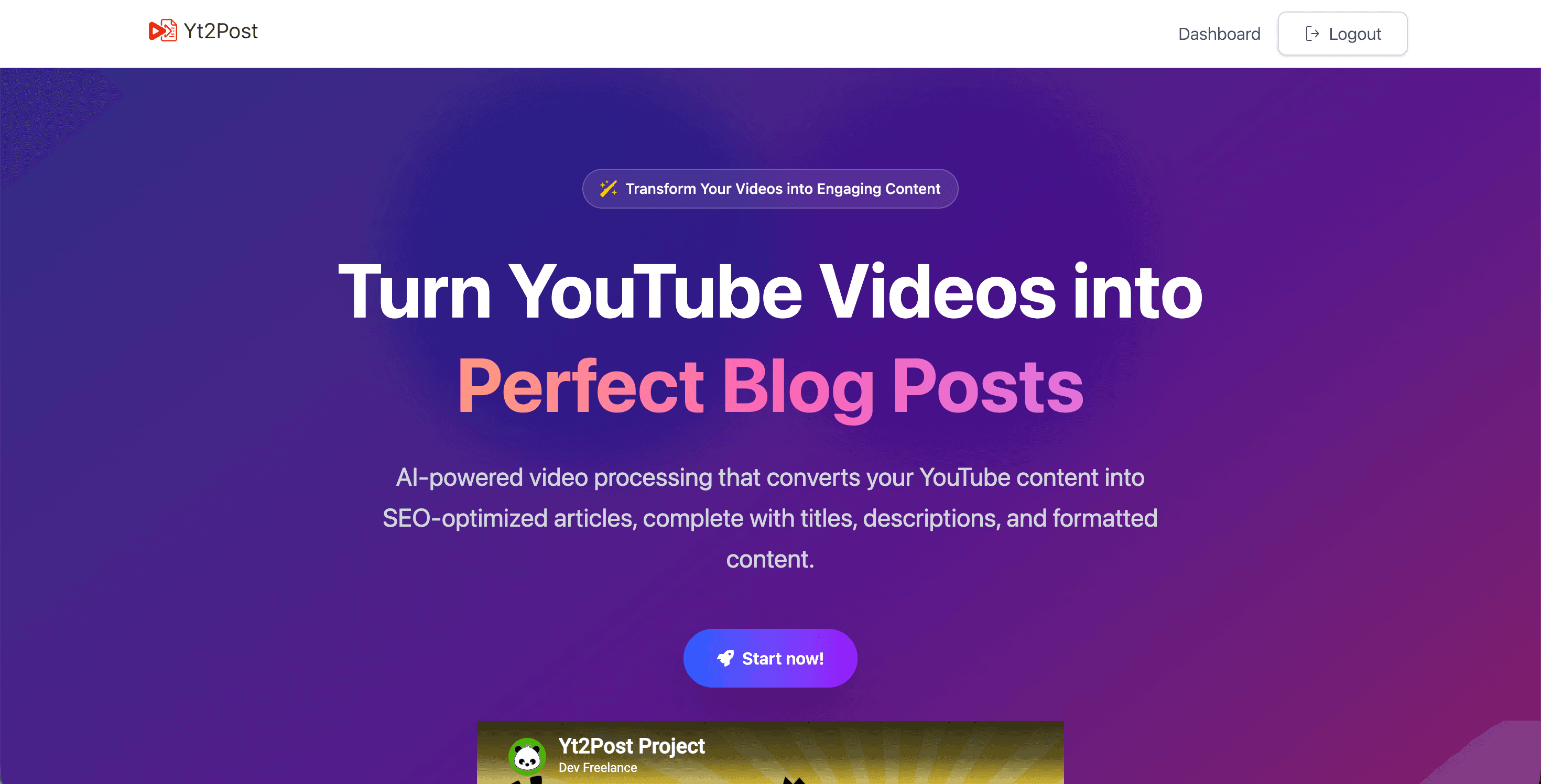 Yt2Post