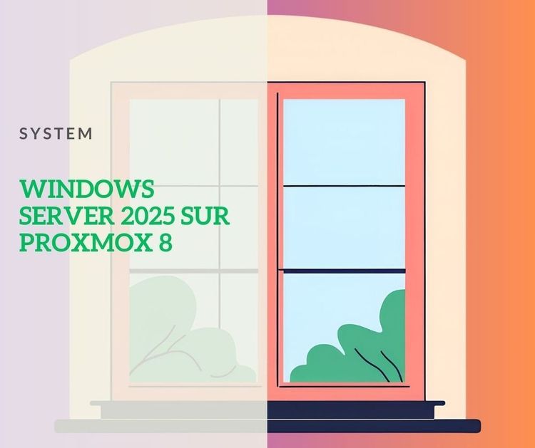 Installer un Windows Server 2025 sur Proxmox VE 8