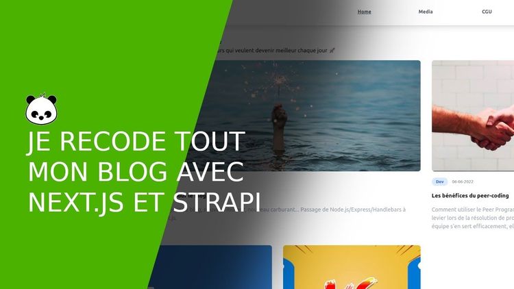 Un blog Next.js et Strapi Typescript en 3 jours
