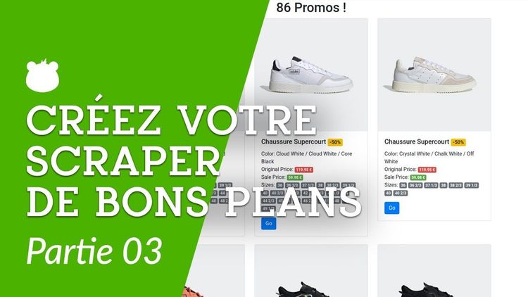 Créez votre automate de scraping bons plans (partie 3)